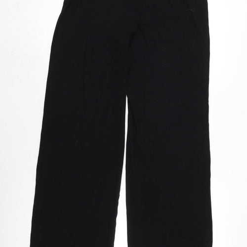 Marks and Spencer Womens Black Viscose Trousers Size 10 L33.5 in Regular