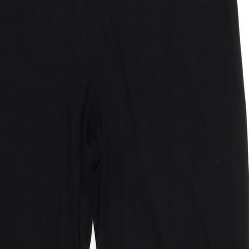 Marks and Spencer Womens Black Viscose Trousers Size 10 L33.5 in Regular