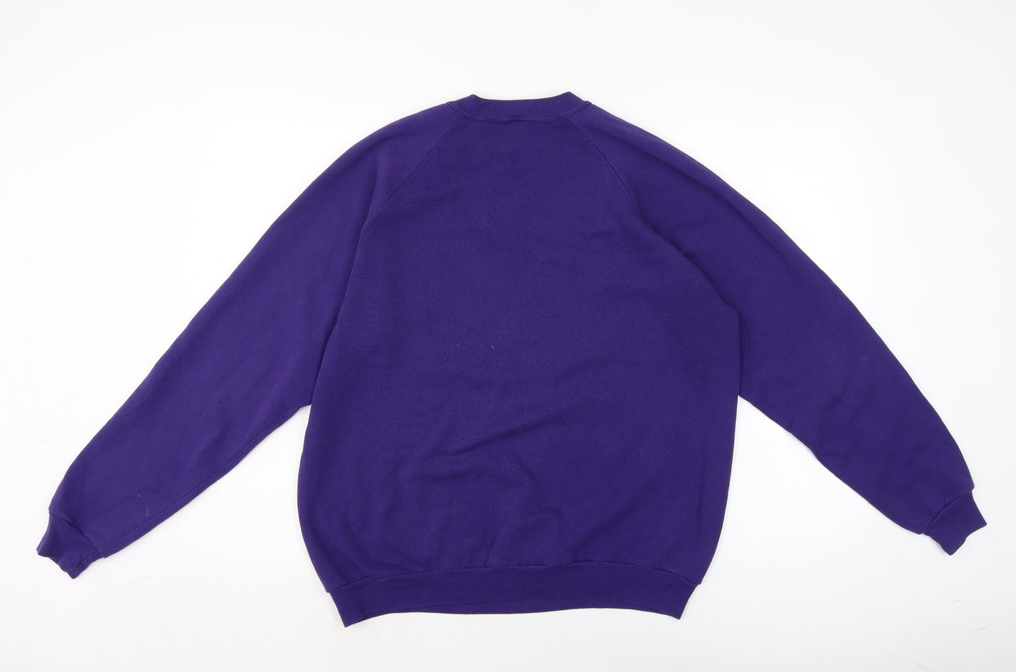 JERZEES Womens Purple Cotton Pullover Sweatshirt Size XL