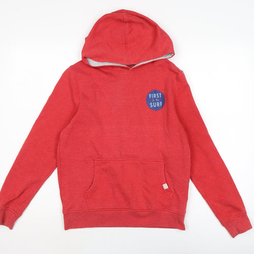 Saltrock Boys Red Cotton Pullover Hoodie Size 11-12 Years