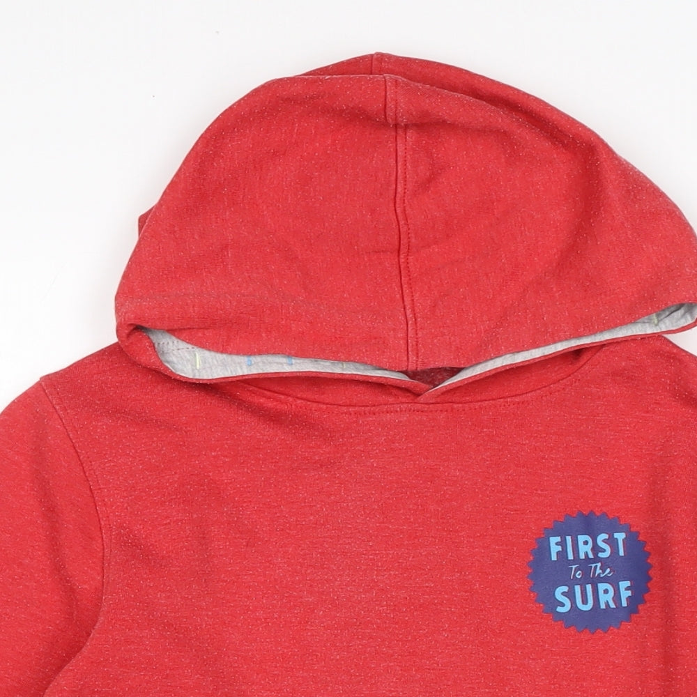 Saltrock Boys Red Cotton Pullover Hoodie Size 11-12 Years