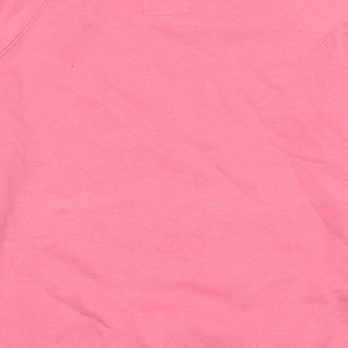 Jack Wills Womens Pink Cotton Pullover Sweatshirt Size 12 Pullover - Logo