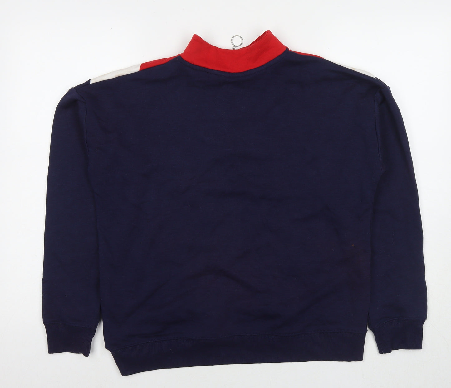 New Look Womens Blue Cotton Pullover Sweatshirt Size 12 Pullover