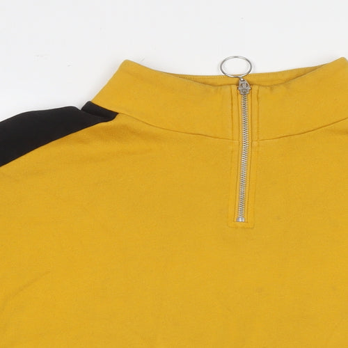 Divided by H&M Womens Yellow Cotton Pullover Sweatshirt Size XL Pullover