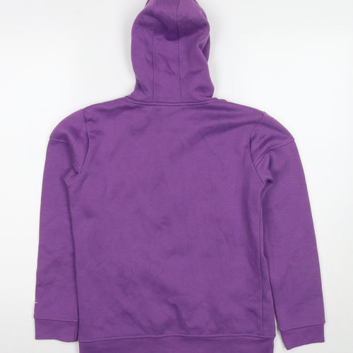 LA Gear Girls Purple Polyester Full Zip Hoodie Size 13 Years Zip