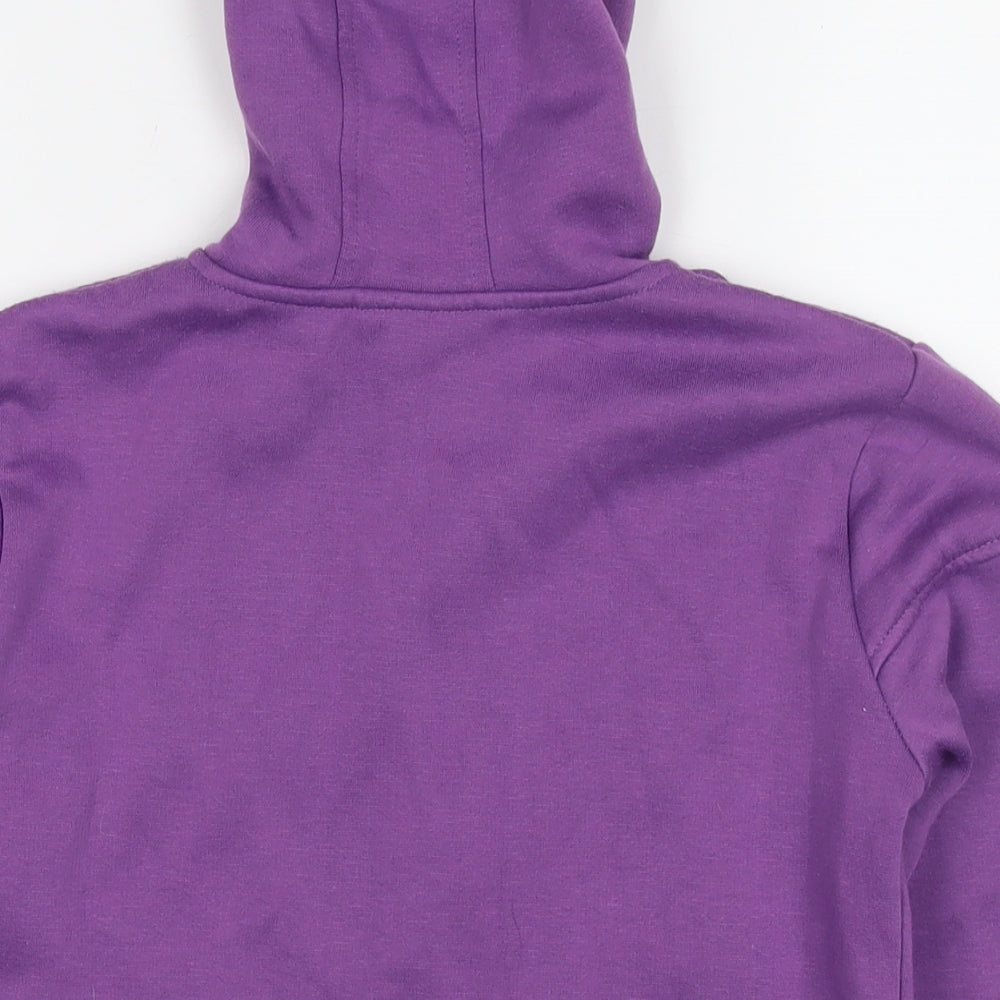 LA Gear Girls Purple Polyester Full Zip Hoodie Size 13 Years Zip