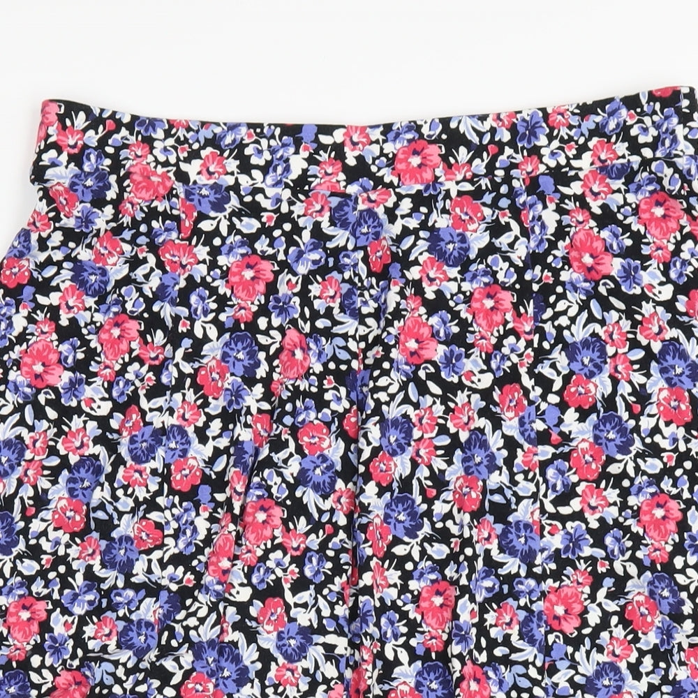 Profile Womens Multicoloured Floral Polyester A-Line Skirt Size 14