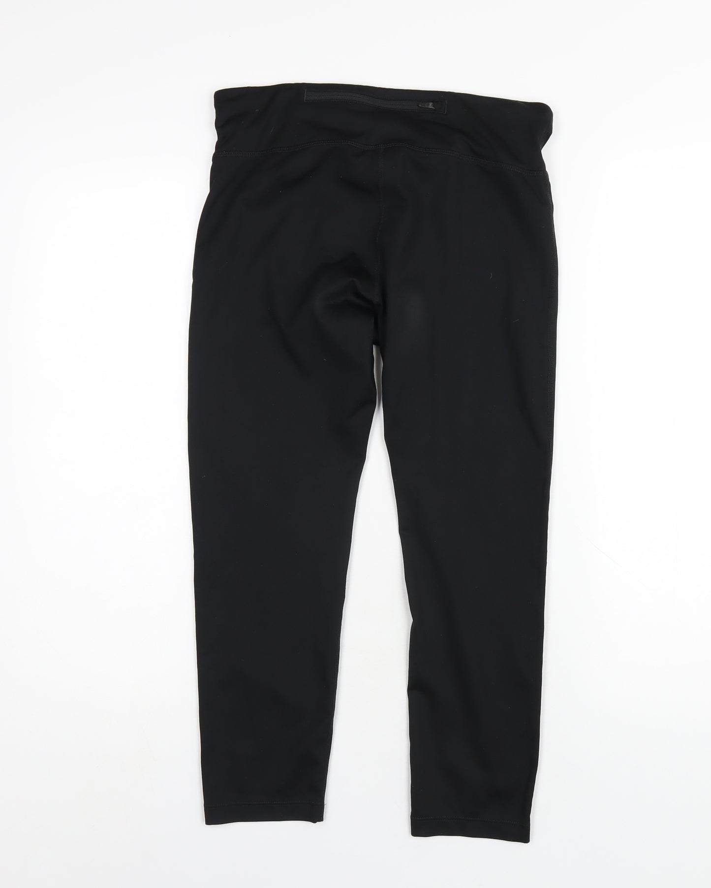 Nike Womens Black Polyester Capri Leggings Size M L23 in Regular Pullover