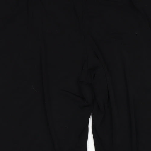 Julipa Womens Black Polyester Trousers Size 24 L30 in Regular