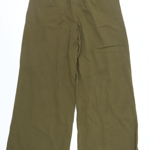 Nobody's Child Womens Green Cotton Trousers Size 14 L30 in Regular Button