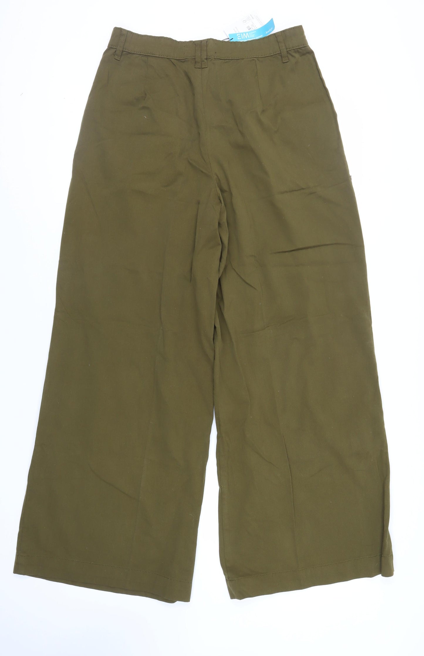 Nobody's Child Womens Green Cotton Trousers Size 14 L30 in Regular Button