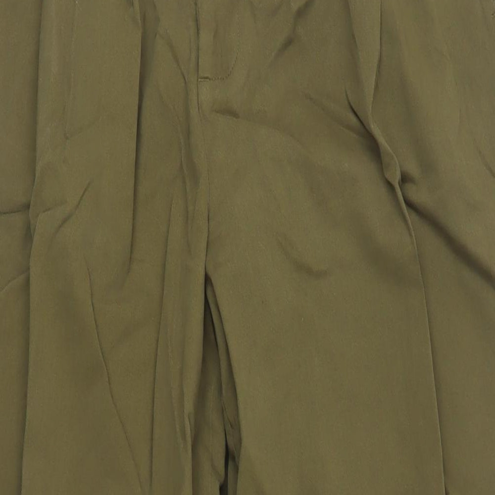 Nobody's Child Womens Green Cotton Trousers Size 14 L30 in Regular Button