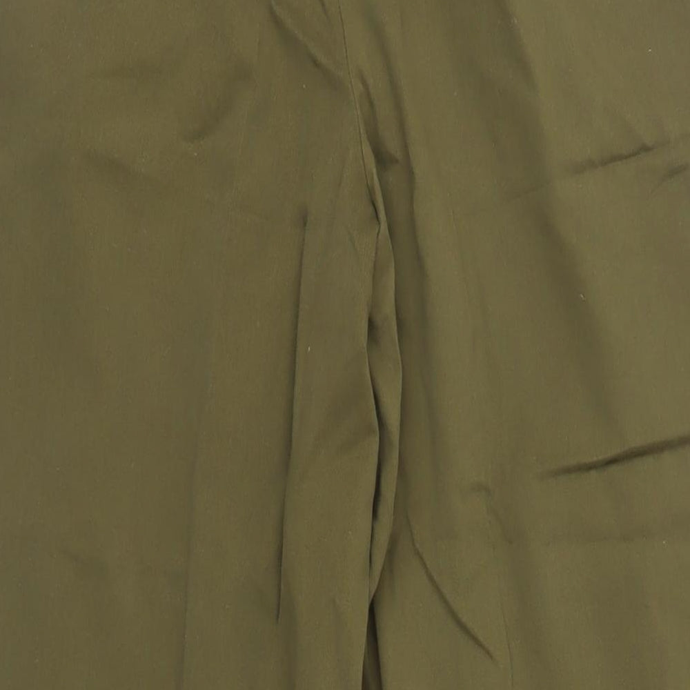 Nobody's Child Womens Green Cotton Trousers Size 14 L30 in Regular Button