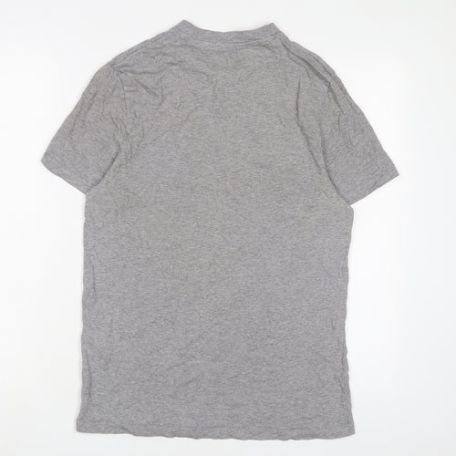 ASOS Mens Grey Cotton T-Shirt Size M Crew Neck