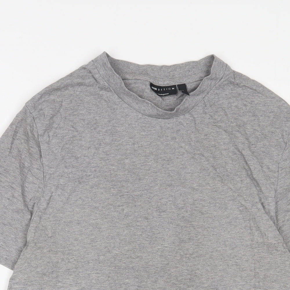 ASOS Mens Grey Cotton T-Shirt Size M Crew Neck