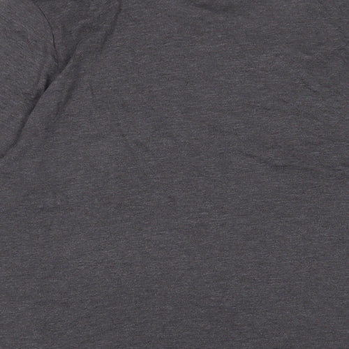 OWNA Mens Grey Polyester T-Shirt Size M Crew Neck