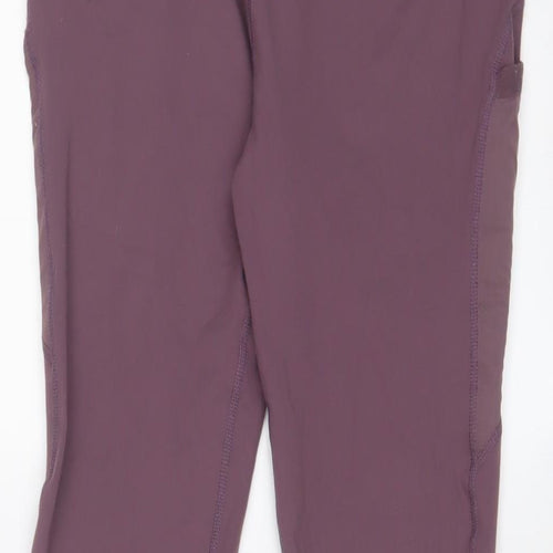 Myprotein Womens Purple Nylon Capri Leggings Size M L25 in Regular Pullover