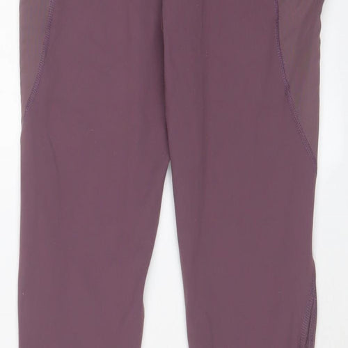 Myprotein Womens Purple Nylon Capri Leggings Size M L25 in Regular Pullover