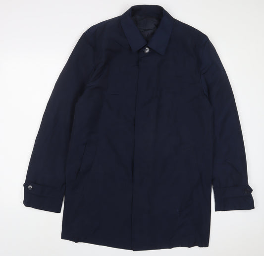 Marks and Spencer Mens Blue Jacket Size M Button