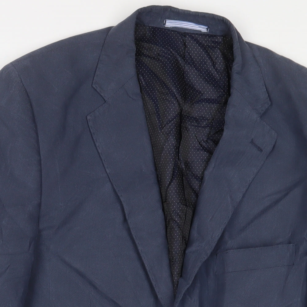 Skopes Mens Blue Polyester Jacket Suit Jacket Size 38 Regular