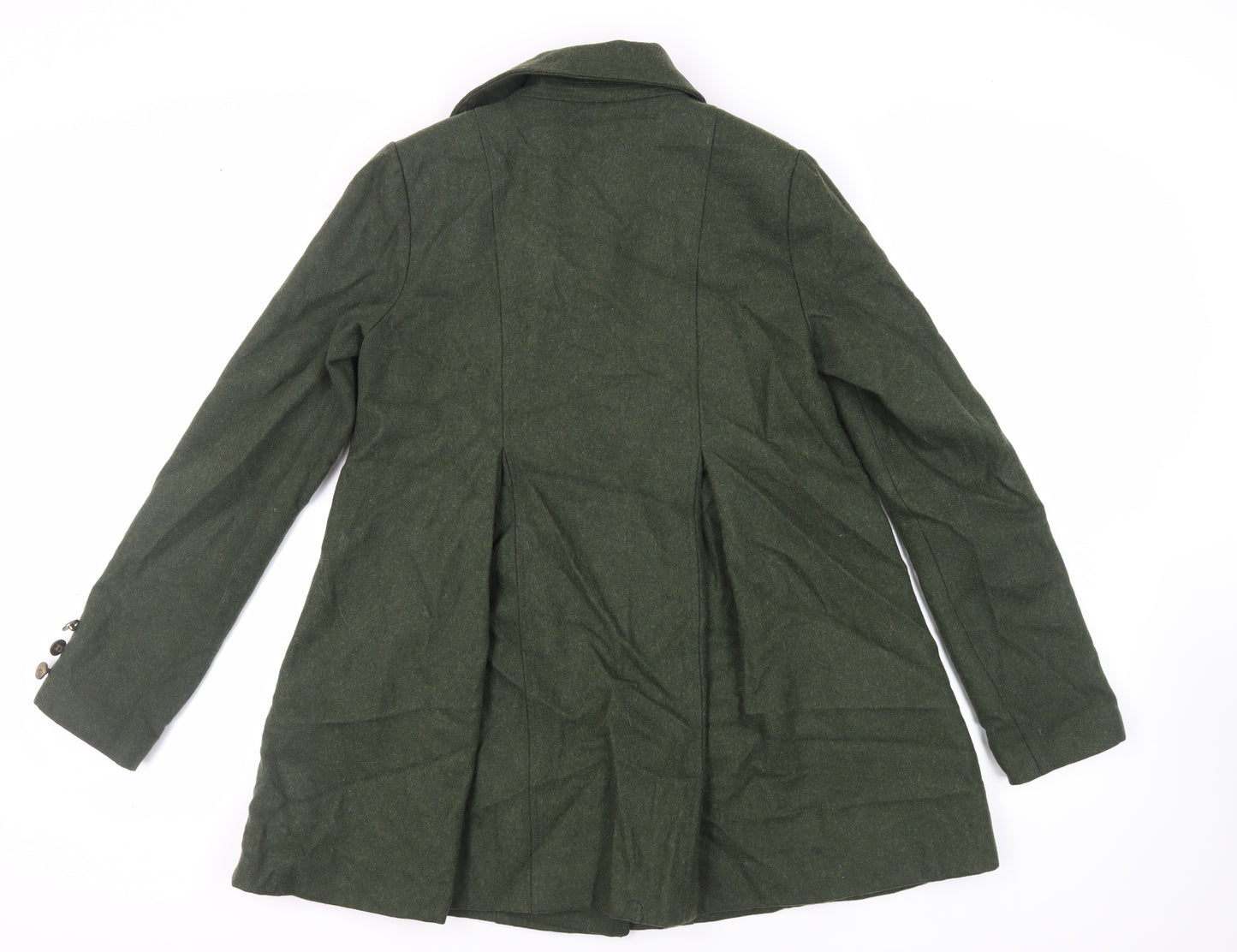 Pins & Needles Womens Green Pea Coat Coat Size S Button