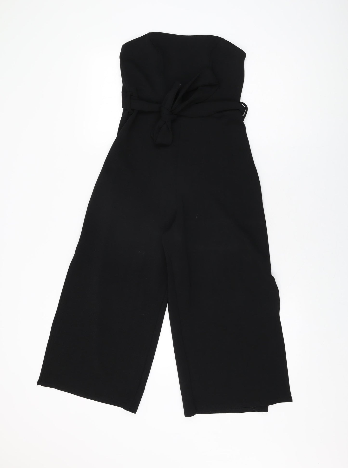 Boohoo Womens Black Polyester Jumpsuit One-Piece Size 12 L21 in Pullover