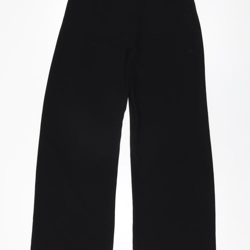 Autograph Womens Black Polyester Trousers Size 10 L31 in Regular Zip