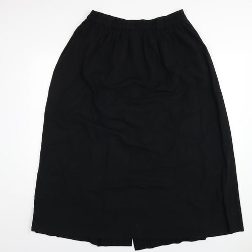 Long Tall Sally Womens Black Polyester A-Line Skirt Size 18