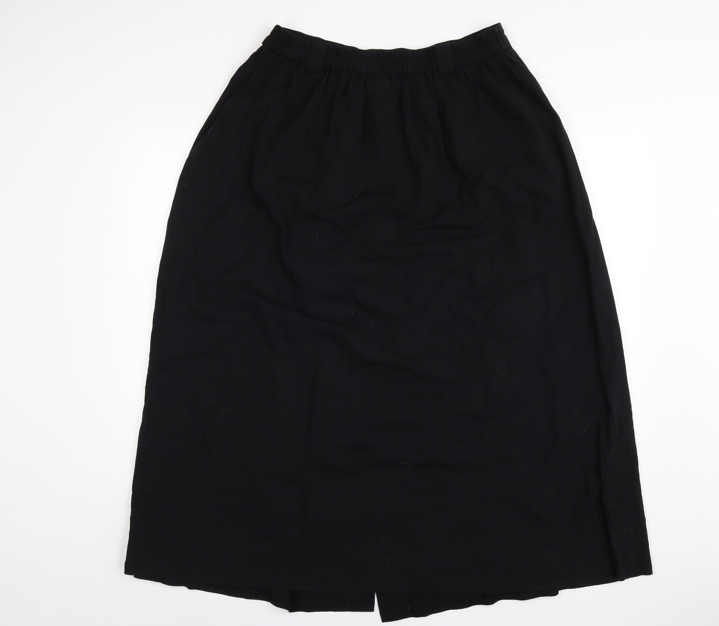 Long Tall Sally Womens Black Polyester A-Line Skirt Size 18