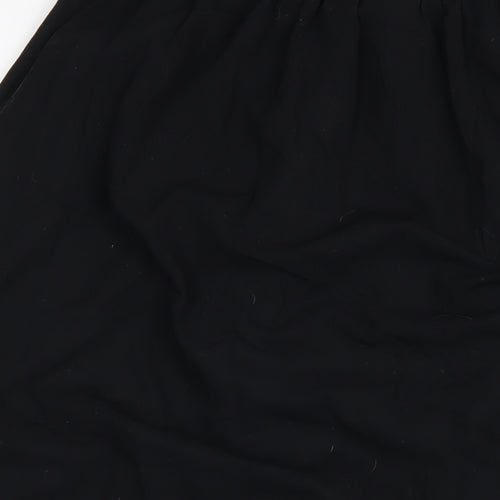 Long Tall Sally Womens Black Polyester A-Line Skirt Size 18