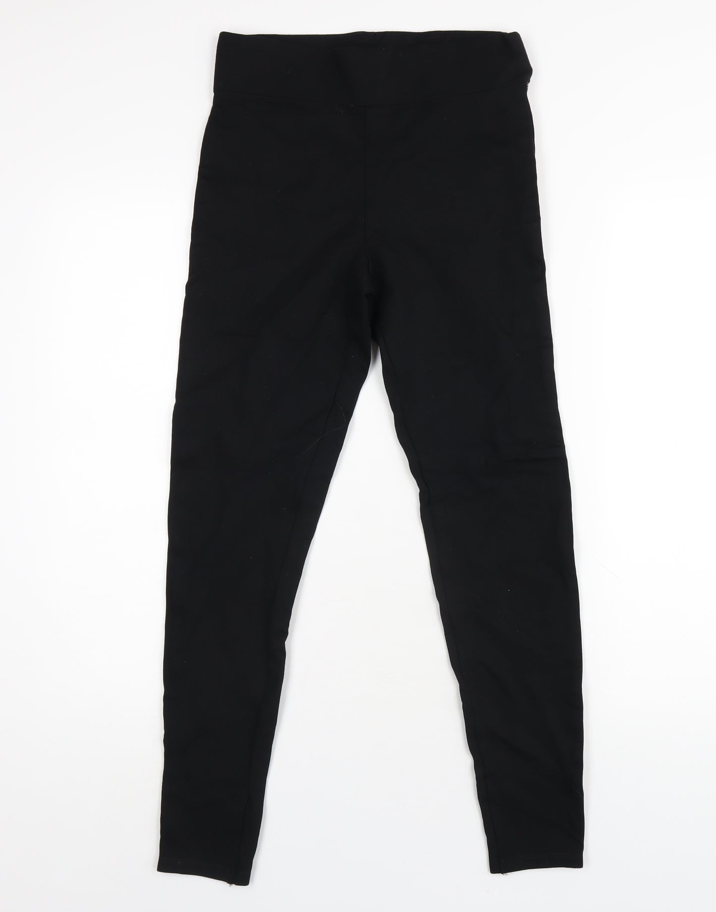 Marks and Spencer Womens Black Viscose Carrot Leggings Size 10 L28 in