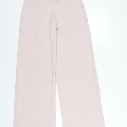 Nasty Gal Womens Pink Polyester Trousers Size 10 L33 in Regular