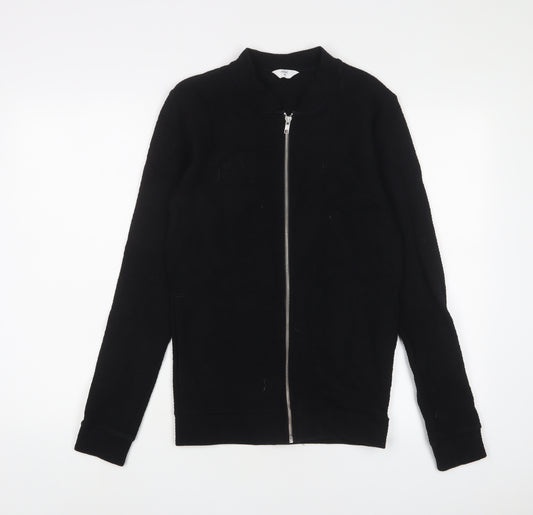 NEXT Mens Black Cotton Full Zip Sweatshirt Size XS