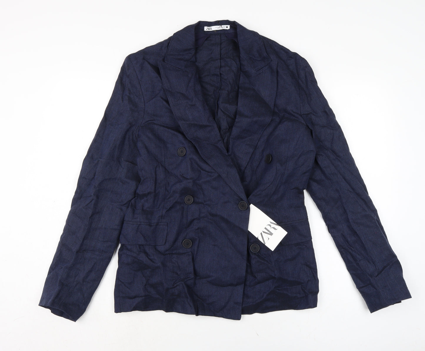 Zara Womens Blue Jacket Size S Button