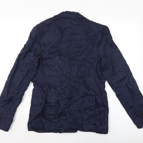 Zara Womens Blue Jacket Size S Button