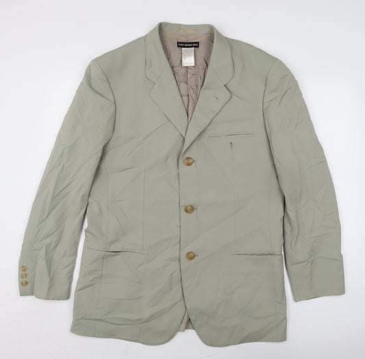 ISSEY MIYAKE Mens Green Jacket Size L Button