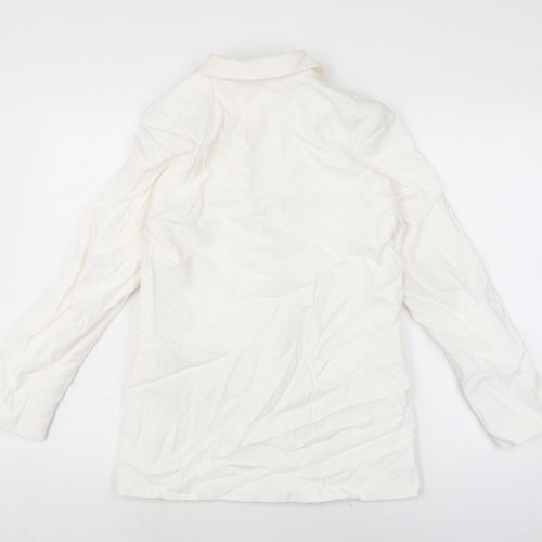 H&M Womens White Jacket Size XS Button