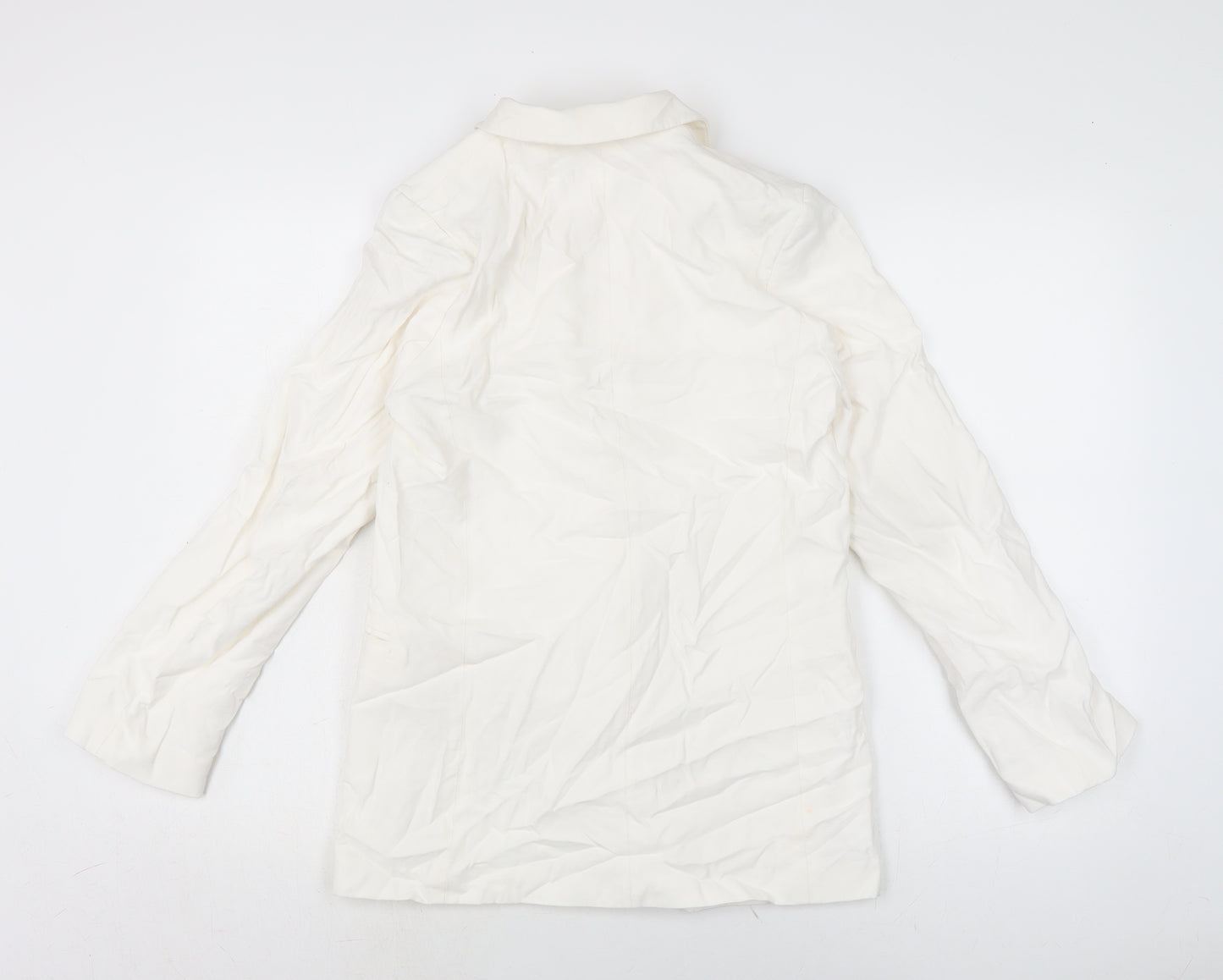 H&M Womens White Jacket Size XS Button