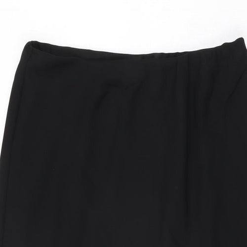 Bonmarché Womens Black Polyester Flare Skirt Size 14