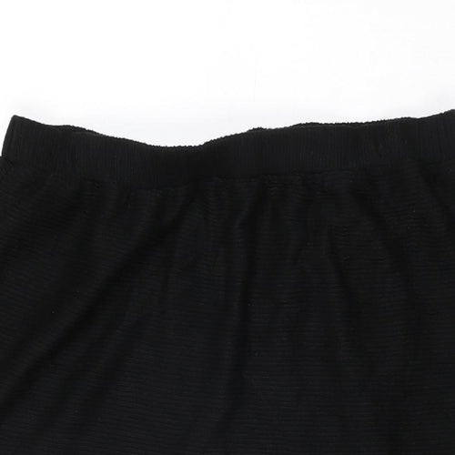 Bonmarché Womens Black Polyester Straight & Pencil Skirt Size 14