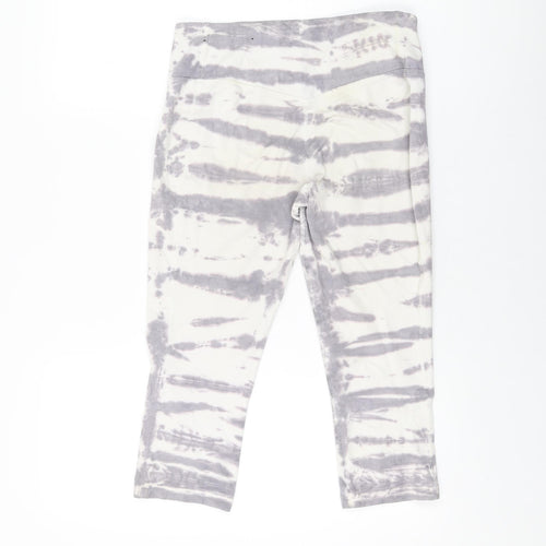 Nike Womens White Tie Dye Polyester Pedal Pusher Leggings Size M L19 in Regular Pullover