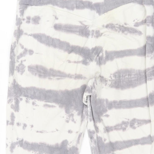 Nike Womens White Tie Dye Polyester Pedal Pusher Leggings Size M L19 in Regular Pullover