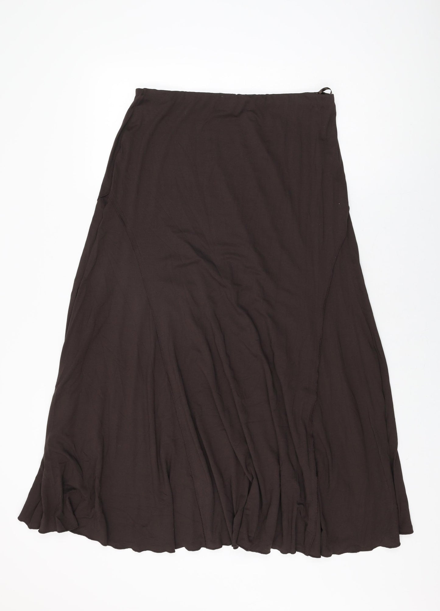 Per Una Womens Brown Polyester Maxi Skirt Size 14