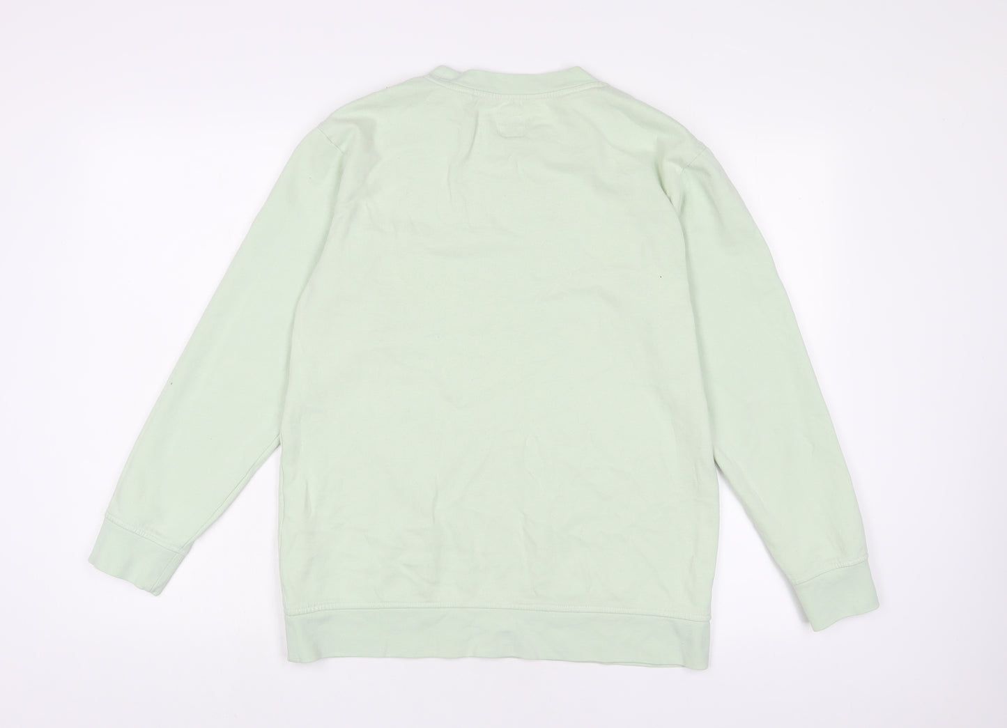 Jack Wills Womens Green Cotton Pullover Sweatshirt Size 12 Pullover