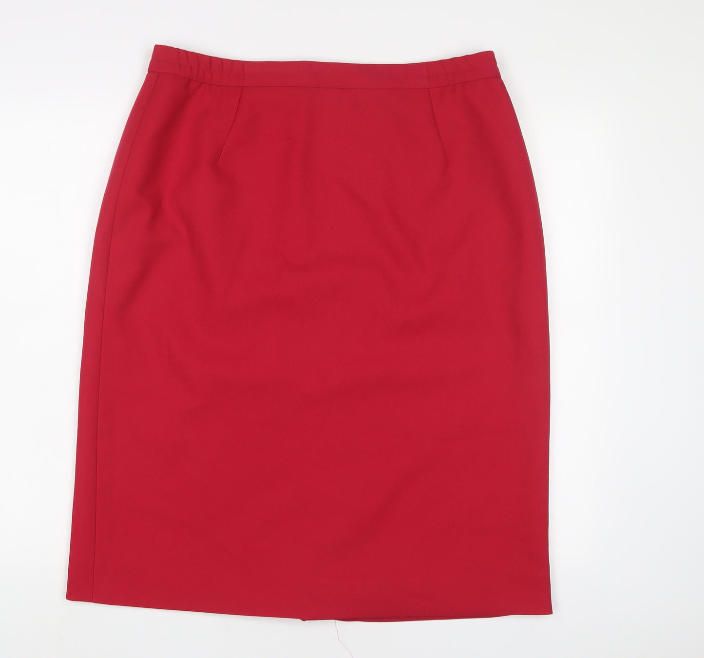 Eastex Womens Red Polyester A-Line Skirt Size 16 Zip