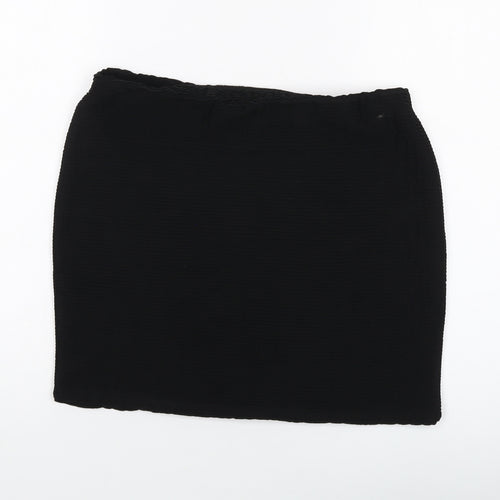 River Island Womens Black Polyester Mini Skirt Size 14