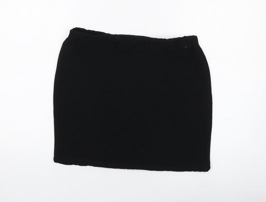 River Island Womens Black Polyester Mini Skirt Size 14