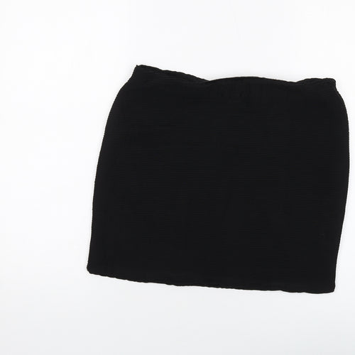 River Island Womens Black Polyester Mini Skirt Size 14