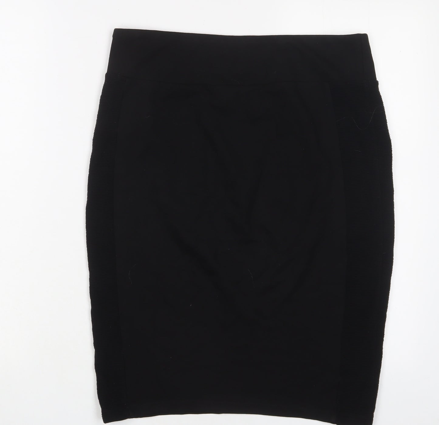 River Island Womens Black Viscose A-Line Skirt Size 14