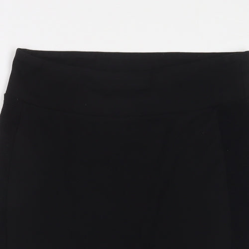 River Island Womens Black Viscose A-Line Skirt Size 14